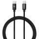 Latausjohto C-USB musta 1 m
