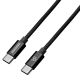 Latausjohto C-USB musta 1 m