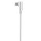 USB-kaapeli Bauhaus USB-A/Lightning 90° valkoinen 1 m
