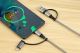 USB-kaapeli Bauhaus 2+2 hopea 1 m