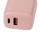 Laturi Airam USB-A/USB-C 20 W Roosa Nauha