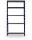 Metallihylly musta 180 x 90 x 40 cm