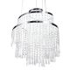 LED-riippuvalaisin Trio Pomp kromi Ø 38 cm