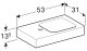 Pesuallas Geberit iCon valkoinen 53 x 31 x 13 cm