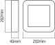 LED-ulkoseinävalaisin Osram Endura Style Square valkoinen 20,2 x 20,2 cm IP54