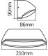 LED-ulkoseinävalaisin Osram Endura Style Wide valkoinen 21 x 9 cm  IP54