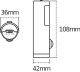 Liiketunnistinvalaisin Osram Nightlux Torch valkoinen Ø 8,6 x 10,8 cm IP54