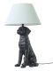 Pöytävalaisin Aneta Retriver musta/valkoinen 40 x 69 cm