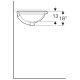 Pesuallas Geberit VariForm valkoinen Ø 42 cm