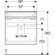 Allaskaappipaketti Geberit Renova Plan valkoinen 60 x 48 x 62,2 cm