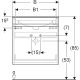Allaskaappipaketti Geberit Renova Plan valkoinen 80 x 48 x 62,2 cm