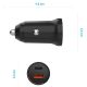 Autolaturi Fixed USB-C/USB-A musta Ø 2,5 x 4,8 cm