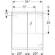 LED-peilikaappi Ido Reflect 60 cm