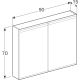 LED-peilikaappi Ido Reflect 90 cm