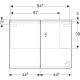 LED-peilikaappi Ido Reflect 90 cm