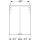 LED-peilikaappi Ido Reflect Clear valkoinen 50 cm
