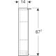 LED-peilikaappi Ido Reflect Clear valkoinen 50 cm