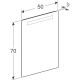 LED-tasopeili Ido Reflect 50 cm