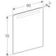 LED-tasopeili Ido Reflect 60 cm