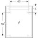 LED-tasopeili Ido Reflect 60 cm