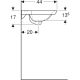 Tasoallas Ido Glow Square valkoinen 90 x 43,8 cm
