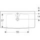 Tasoallas Ido Glow Square valkoinen 90 x 43,8 cm