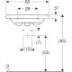 Pesuallas Geberit Icon Light valkoinen 60 x 42 cm