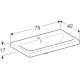 Pesuallas Geberit Icon Light valkoinen 75 x 42 cm