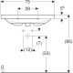 Pesuallas Geberit Icon Light valkoinen 75 x 42 cm