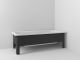 Emaliamme Svedbergs musta/valkoinen 160 x 70 x 51 cm