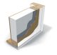Ulko-ovi Solid Elements ED62 T-1 punainen 10 x 21 Oikea