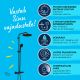 Sadesuihkusetti Grohe Vitalio Start System 250 mattamusta