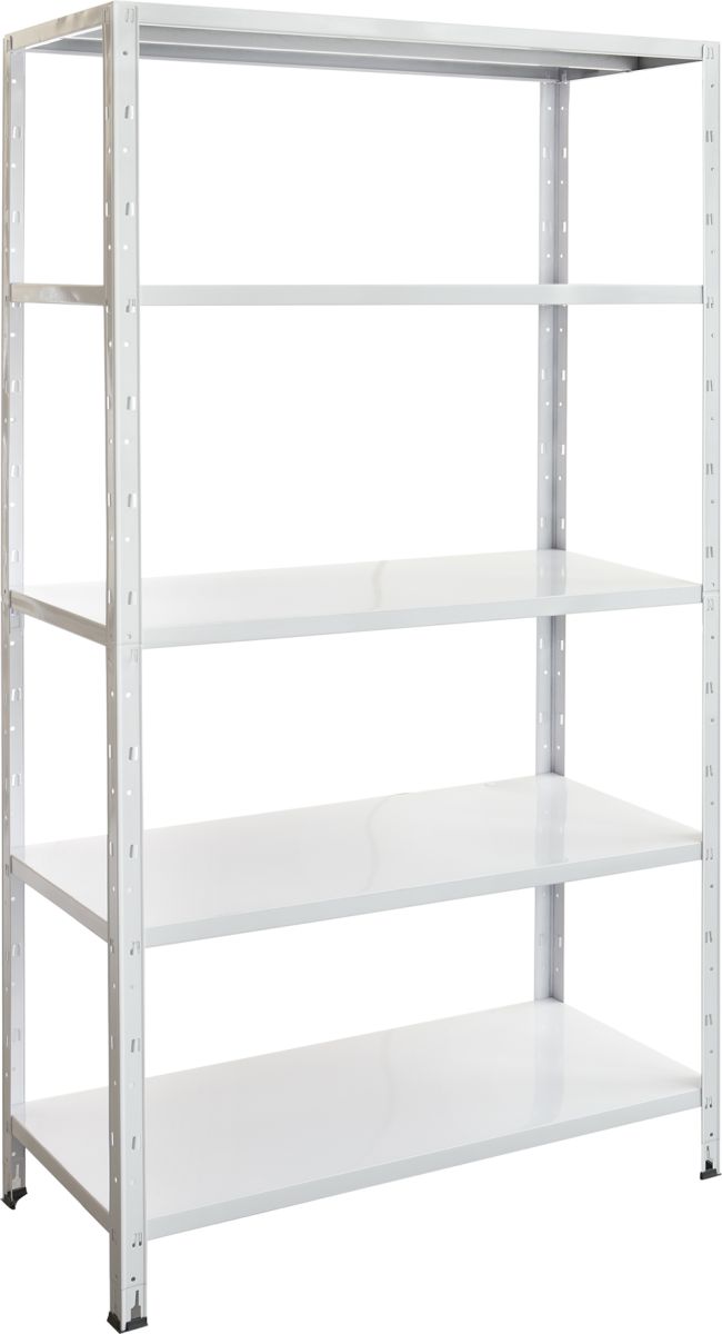Metallihyllykkö Regalux Valkoinen 188 x 100 x 45 cm