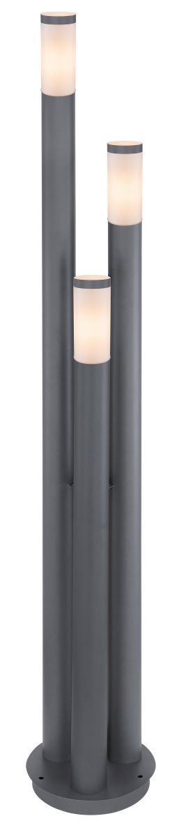 Pylväsvalaisin Globo Boston 3-os 170 cm Antrasiitti