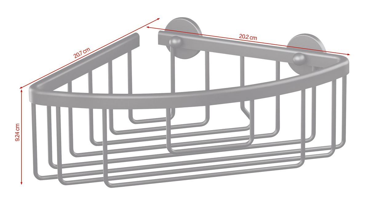Suihkukori tesa® Aluxx Musta