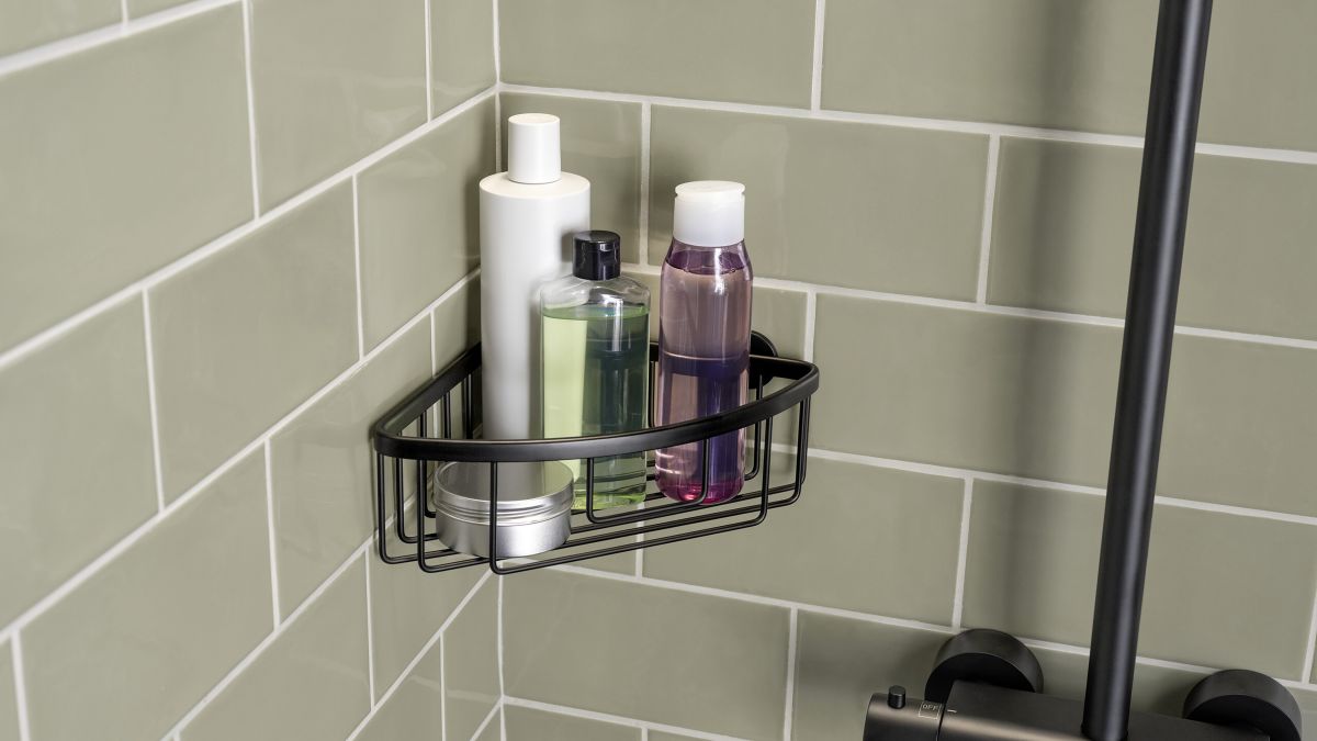 Suihkukori tesa® Aluxx Musta