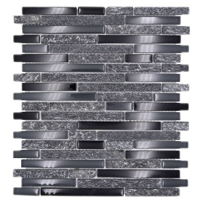 Mosaiikkilaatta XCM MV798 Musta/Harmaa 29,8 x 33,8 cm