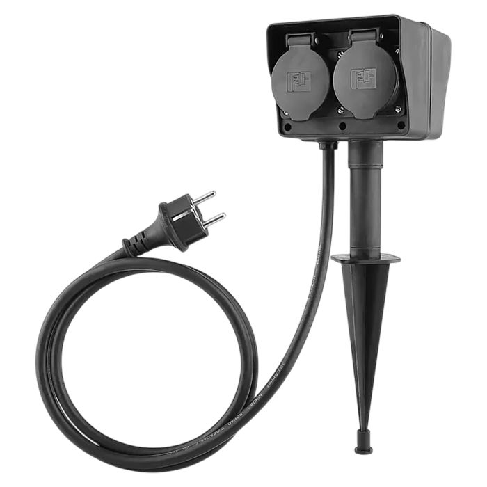 Puutarhahaaroitin Voltomat 4-os musta 5 m IP44