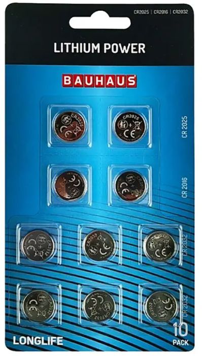 Litium nappiparisto Bauhaus mix 10 kpl/pkt