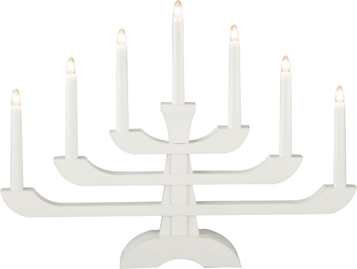 Kynttelikkö Konstsmide Retro 7-os Valkoinen