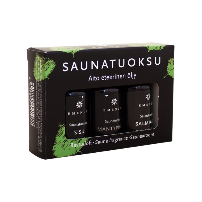 Saunatuoksu sarja Emendo 3 x 10 ml