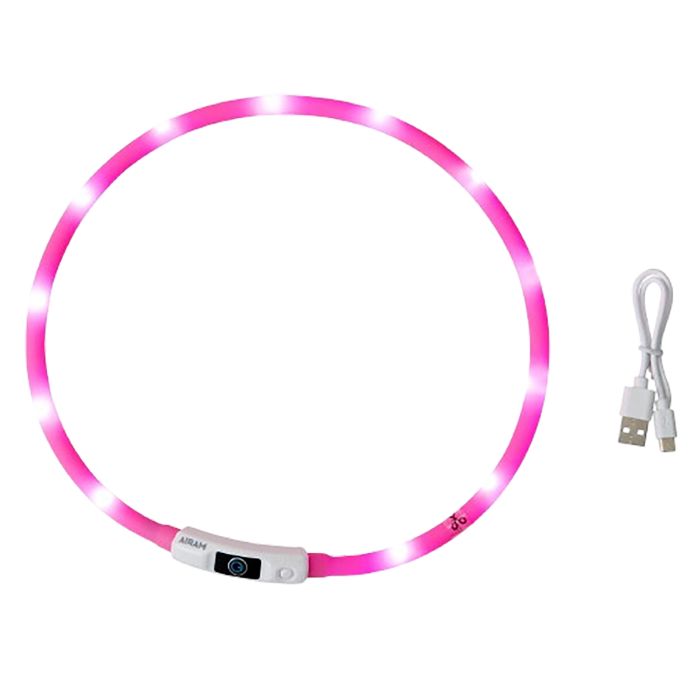 Turvavalo koiralle Airam pinkki 70 cm Roosa Nauha