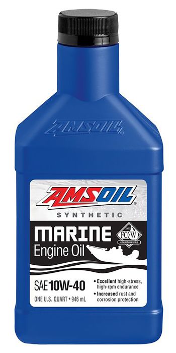 Moottoriöljy Amsoil 10W-40 Formula 4-Stroke Marine Synthetic Oil 946 ml