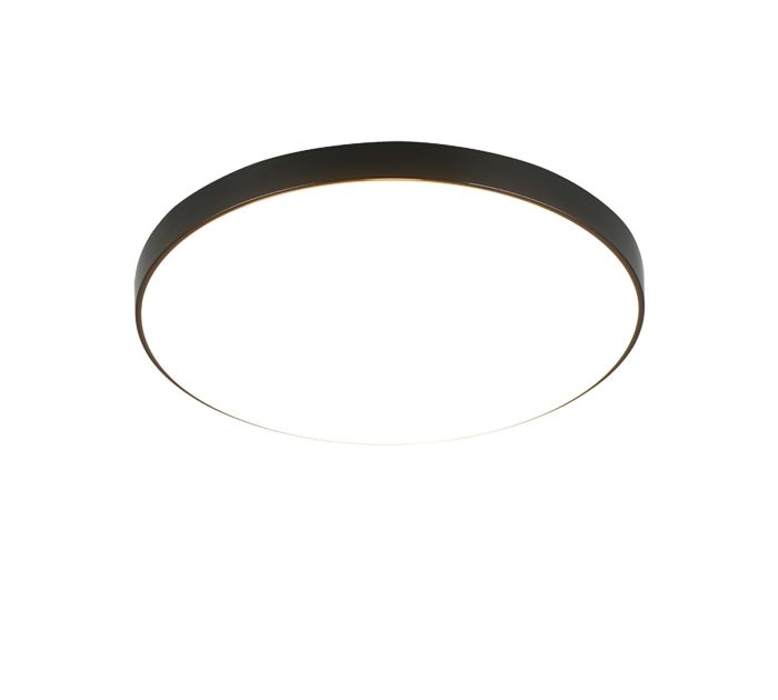 Plafondi Trio Spica IP44 valkoinen Musta