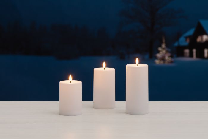 LED-ulkokynttiläsarja 3 kpl