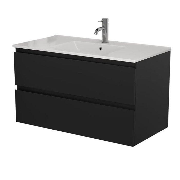 Allaskaappi Riva Camden 90 cm musta
