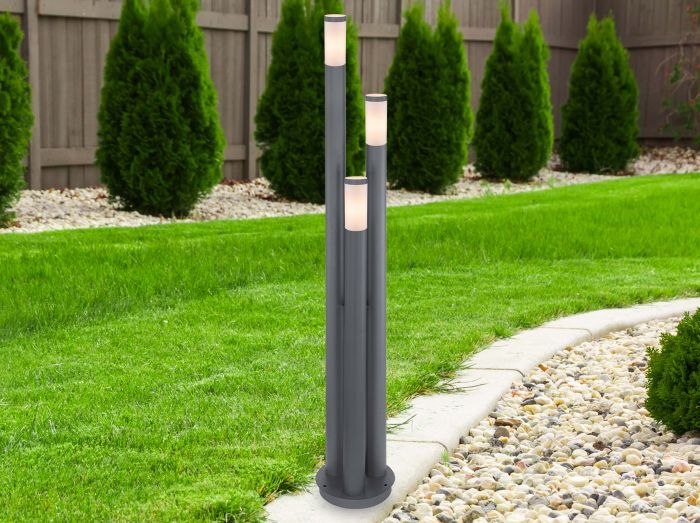 Pylväsvalaisin Globo Boston 3-os 170 cm Antrasiitti