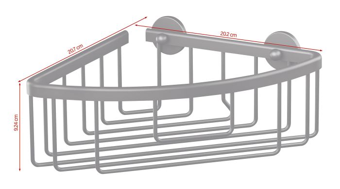 Suihkukori tesa® Aluxx Musta