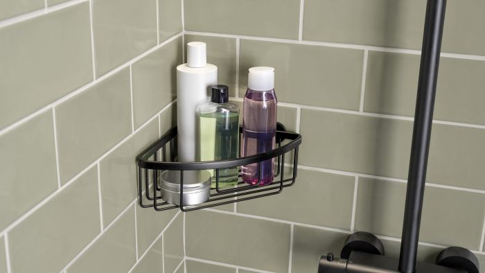 Suihkukori tesa® Aluxx Musta