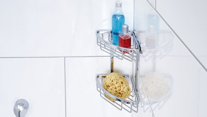 Kulmasuihkukori tesa® Aluxx Kromi